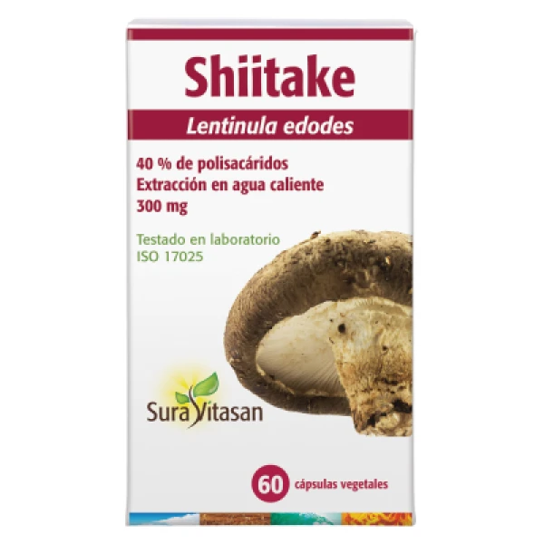 Shiitake 60 cápsulas Sura Vitasan