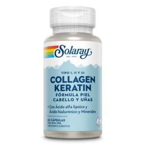 Collagen Keratin 60 cápsulas Solaray