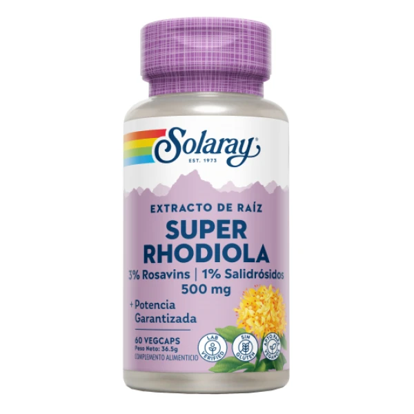 Super Rhodiola 60 cápsulas Solaray