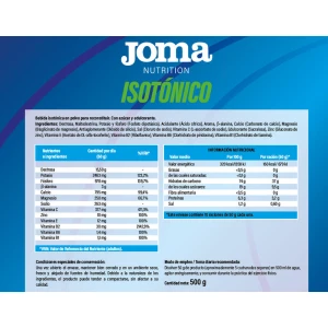 Isotónico 500 gramos Joma Nutrition