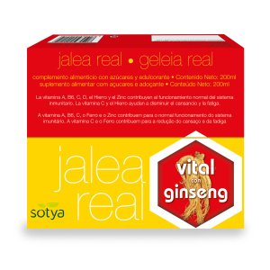 Jalea Real Vital 1500 con Ginseng 20 ampollas Sotya