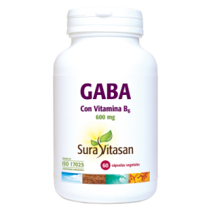 GABA + Vitamina B6  60 cápsulas Sura Vitasan