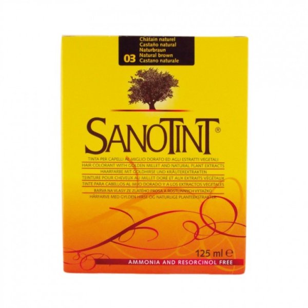 Tinte Sanotint Classic nº 03 Castaño Natural 125 ml Sanotint