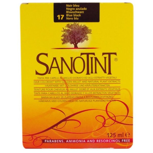 Tinte Sanotint Classic nº 17 Negro Azulado 125 ml Sanotint