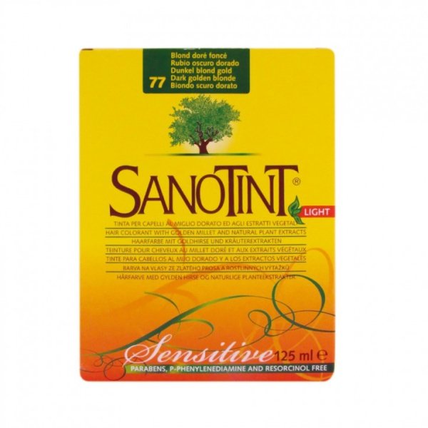 Tinte Sanotint Sensitive nº 77 Rubio Oscuro Dorado 125 ml Sanotint