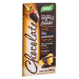 Chocolate Negro para Fundir sin Azúcares 200 gr