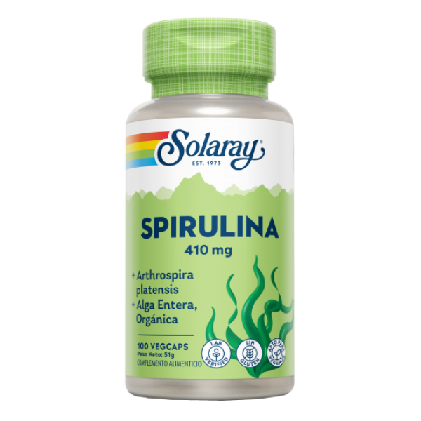 Espirulina 100 cápsulas Solaray