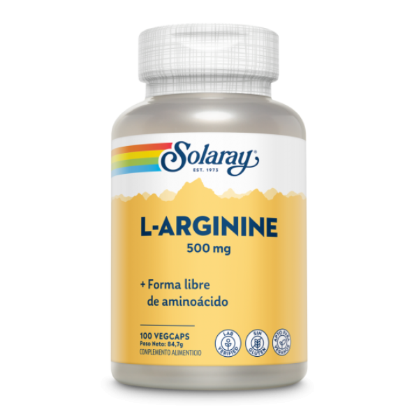 L-Arginine 500 mg 100 cápsulas Solaray