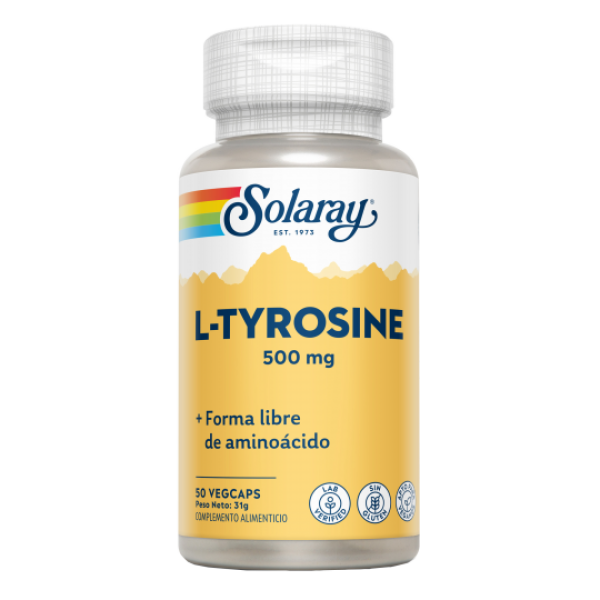 L-Tirosina 500 mg 50 cápsulas Solaray