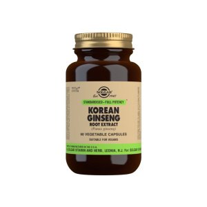 Ginseng Coreano Extracto de Raíz 60 cápsulas vegetales Solgar