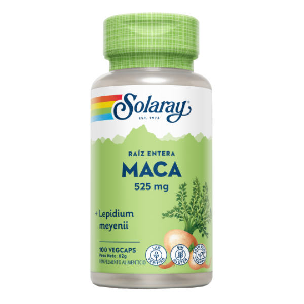 Maca 525 mg 100 cápsulas Solaray