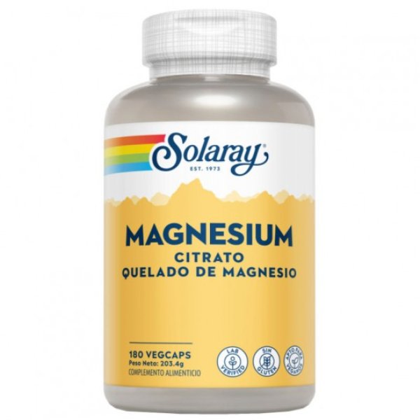 Magnesio Citrato 180 cápsulas Solaray