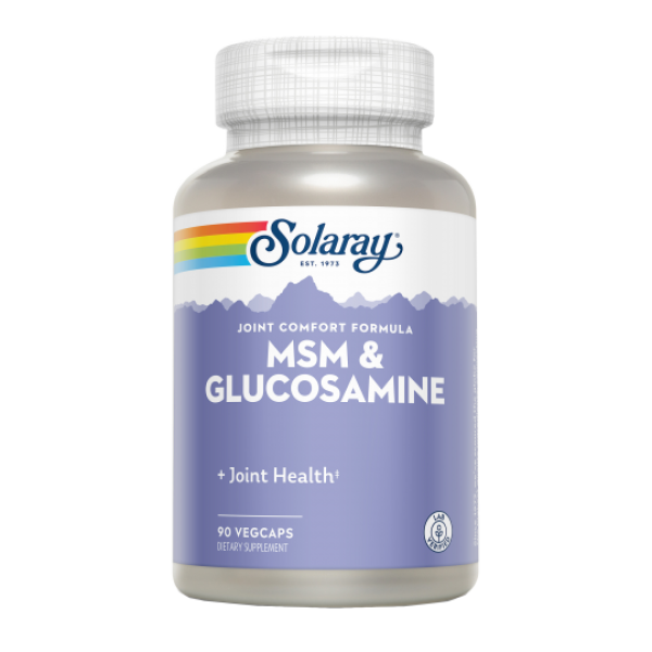 MSM con Glucosamina 90 cápsulas Solaray