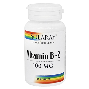 Vitamina B2 100 mg 100 cápsulas Solaray