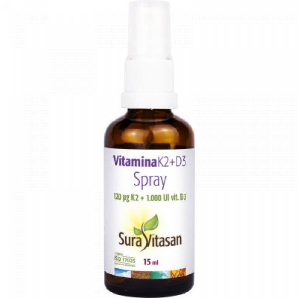 Vitamina K2+D3 Spray 15 ml Sura Vitasan