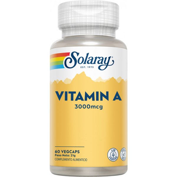 Vitamina A 10000 UI 60 cápsulas Solaray
