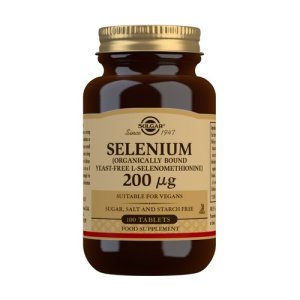 Selenio 200 µg (sin levadura) 100 comprimidos Solgar