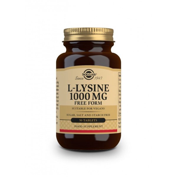 L-Lisina 1.000 mg 50 comprimidos Solgar