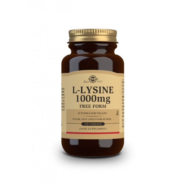 L-Lisina 1.000 mg 250 comprimidos Solgar