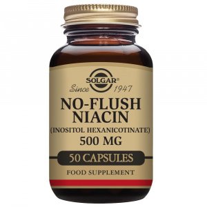 Niacina No Ruborizante 500 mg 50 cápsulas Solgar