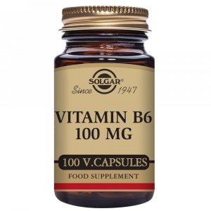Vitamina B6 100 mg (Piridoxina) 100 cápsulas vegetales Solgar