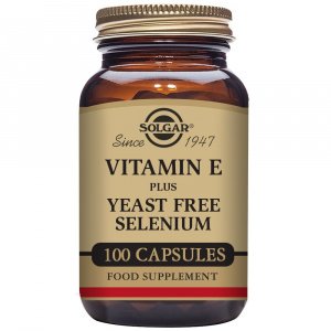 Vitamina E con Selenio (Sin Levadura) 100 cápsulas Solgar