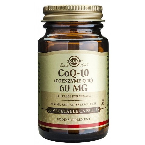 Coenzima Q-10 60 mg 30 cápsulas vegetales Solgar