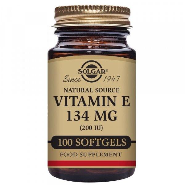 Vitamina E 200UI (134mg) 100 cápsulas Solgar