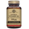Vitamina K2 100 μg con MK-7 natural (Extracto de Natto) 50 cápsulas vegetales Solgar