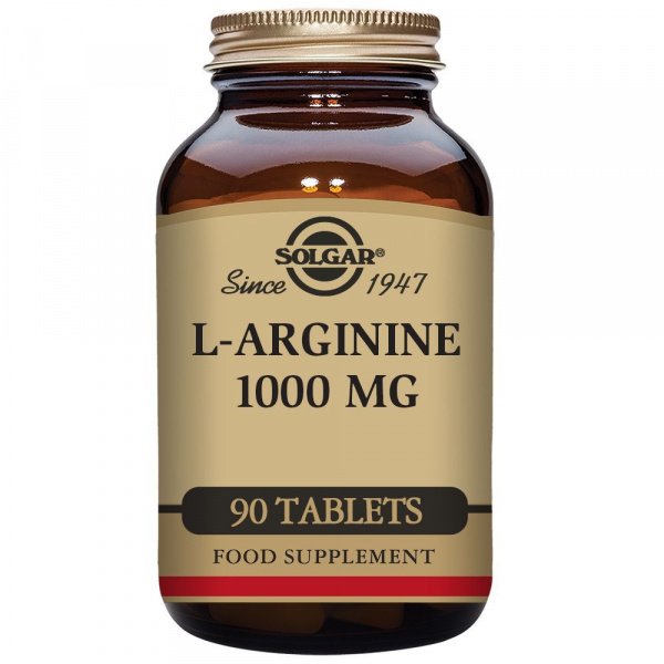 L-Arginina (1000 Mg) 90 cápsulas Solgar