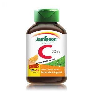 Vitamina C 500Mg Naranja Masticable 100+20 Tableta