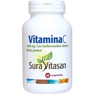 Vitamina C 1.000 mg Efecto Gradual 60 comprimidos Sura Vitasan
