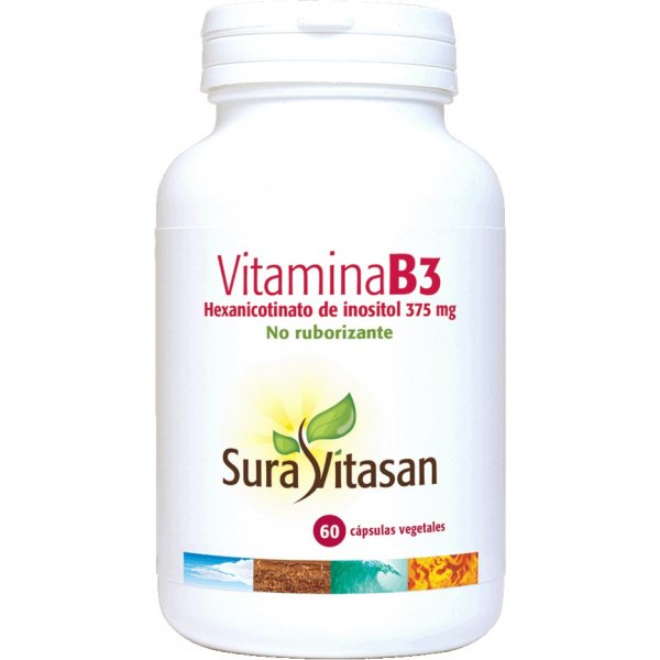 Vitamina B3 No Ruborizante 60 cápsulas Sura Vitasan