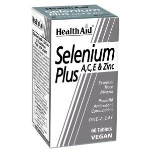 Selenium Plus A C E  Zinc 60 Comprimidos Health Aid
