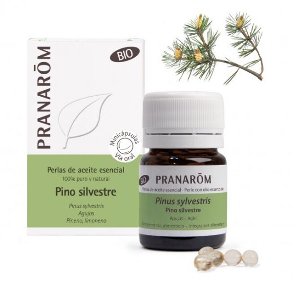 Perlas de Aceite Esencial de Pino silvestre 60 perlas Pranarom