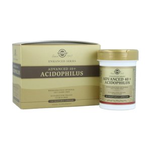 40+Acidophilus avanzado 2×60 cápsulas vegetales Solgar