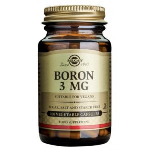 Boro 3 mg 100 cápsulas vegetales Solgar
