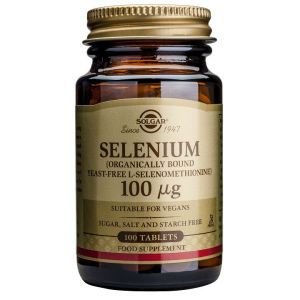 Selenio 100 µg (Sin Levadura) 100 comprimidos Solgar