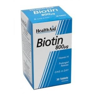 Biotina 800 Mcg. 30Comp. Health Aid
