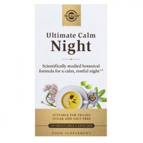 Ultimate Calm Night 30 cápsulas vegetales Solgar