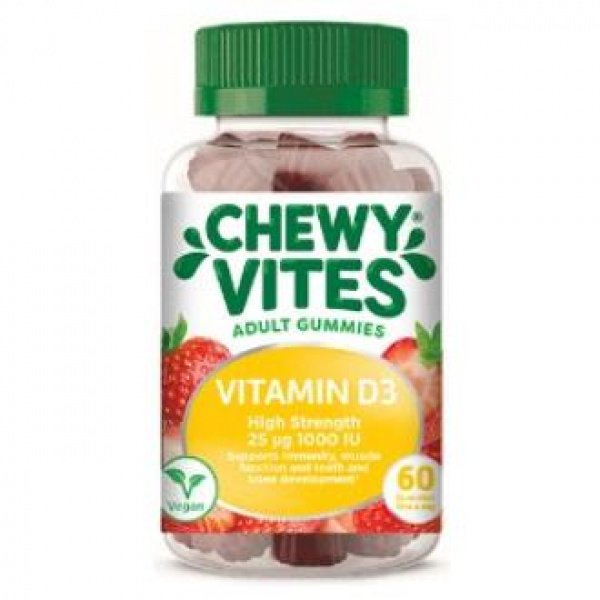 Chewy Vites Adulto Vitamina D 60Ud. - CHEWY VITES