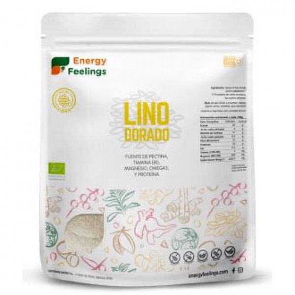 Lino Dorado Polvo 1Kg. Eco Vegan Sg - ENERGY FEELINGS