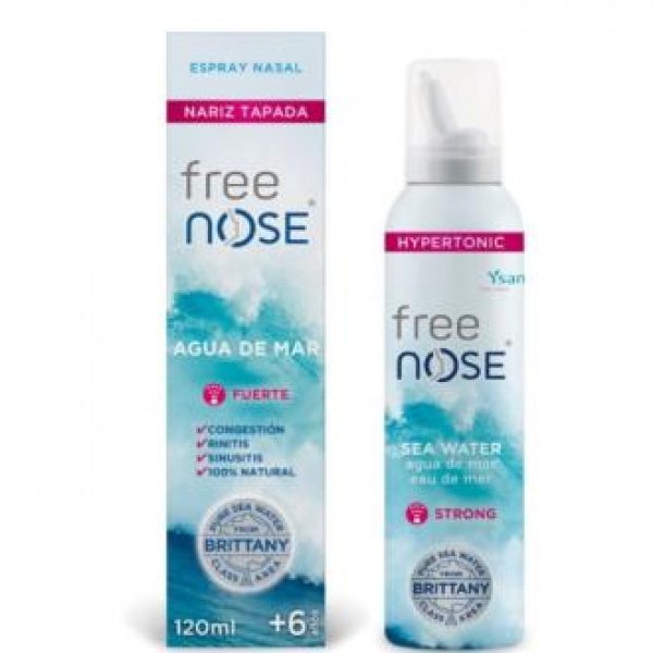 Free Nose Agua De Mar Hipertonic Forte Spray 120Ml - YSANA