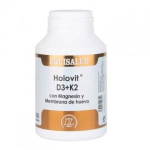 Holovit D3+K2 Con Magnesio Y Membrana Huevo 180Cap