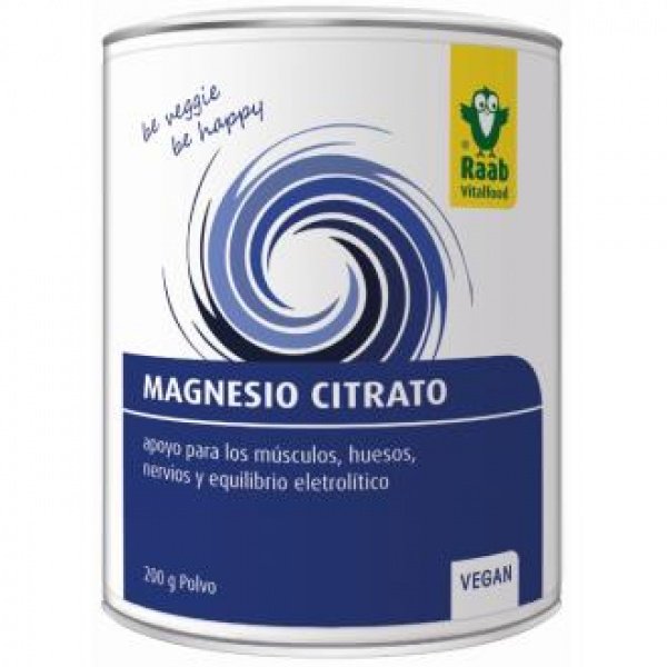 Citrato De Magnesio Polvo 200Gr. Sg Vegan - RAAB VITALFOOD