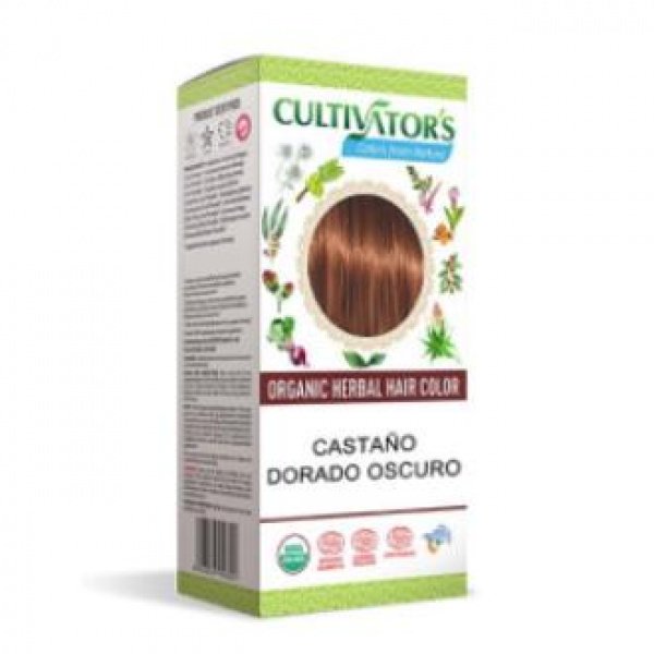 Castaño Dorado Oscuro Tinte Organico 100Gr Ecocert - CULTIVATORS