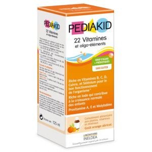 Jarabe Infantil de 22 vitaminas y Oligoelementos 125 ml Pediakid