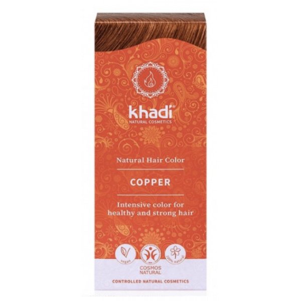 Tinte Herbal Color Cobre 100 Gramos Khadi