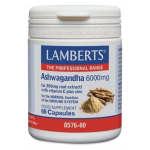 Ashwagandha 6.000 mg 60 cápsulas Lamberts