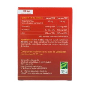 Quinol 10 – 50 mg 90 cápsulas 100% Natural